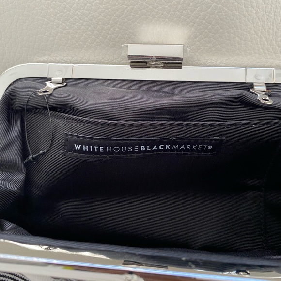 WHBM black/white gingham clutch - Picture 6 of 6